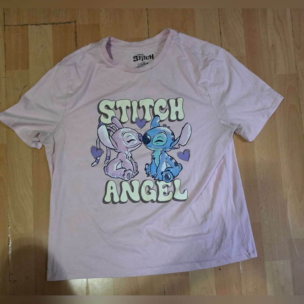 Disney Stich Angel Pink T-Shirt